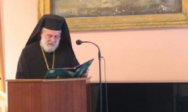 Ο Σεβασμιώτατος κ. Δωρόθεος Β' στο 4ο Διεθνές Διεπιστημονικό Συμπόσιο "ΣΥΡΑ" εκπροσωπώντας τον Οικουμενικό Πατριάρχη και τον Αρχιεπίσκοπο