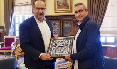 Συνάντηση του Περιφερειάρχη Ν. Αιγαίου Γιώργου Χατζημάρκου με τον Δήμαρχο Λάρνακας Ανδρέα Βύρα