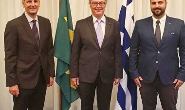 Συνάντηση του Αντιπεριφερειάρχη Ν.Αιγαίου Στέλιου Μπρίγγου με τον Πρέσβη της Βραζιλίας