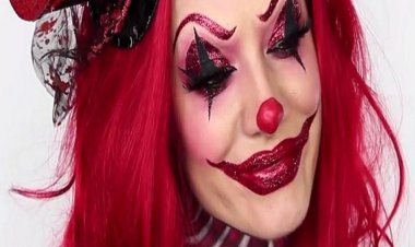 Glitzy Clown MakeUp !! Ένα πολύ αστραφτερό και ιδιαίτερο Αποκριάτικο Μακιγιάζ!! (Video)