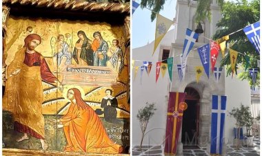 Mykonos Ticker: Απ’ ευθείας - Live η Θεία Λειτουργία της Κυριακής των Μυροφόρων από τον Ι.Μ.Ναό της Μεγάλης Παναγιάς