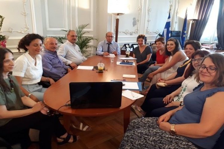 Συνεδρίαση του Διοικητικού Συμβουλίου του ΚΕ.Π.Ε.Π.Ψ.Υ. "Θησέας" Κυκλάδων, υπό την προεδρεία Γ. Λεονταρίτη