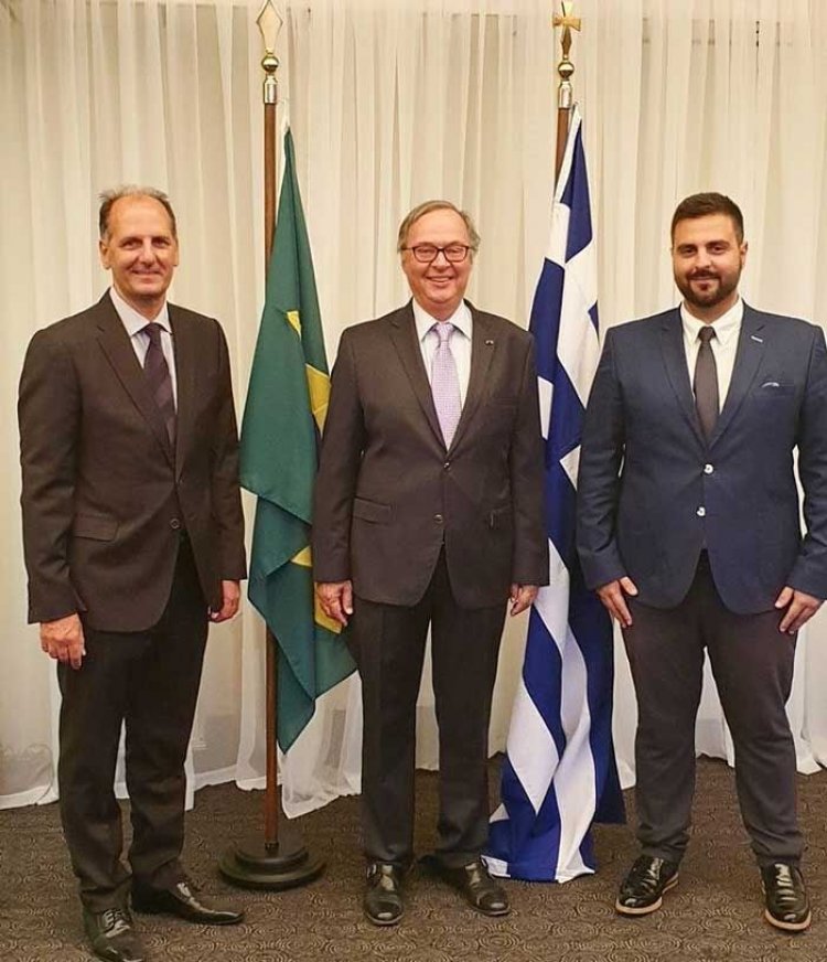 Συνάντηση του Αντιπεριφερειάρχη Ν.Αιγαίου Στέλιου Μπρίγγου με τον Πρέσβη της Βραζιλίας
