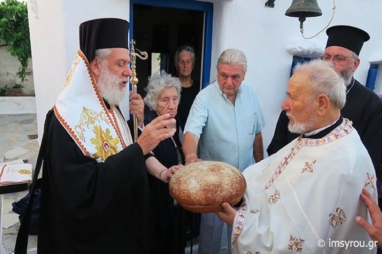 Προεόρτια της Προόδου του Τιμίου Σταυρού στην Άνω Μερά Μυκόνου