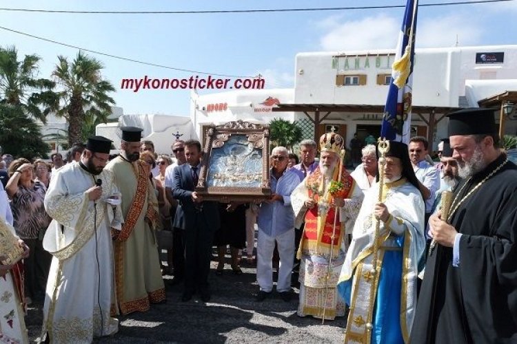 Ο Γιάννης Βρούτσης στις εκδηλώσεις για την Απόδοση της Εορτής της Κοιμήσεως της Θεοτόκου στην Μύκονο