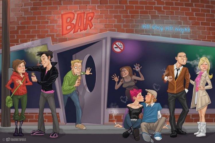 Smirting!! Η νέα τάση που αναπτύσσεται ραγδαία στα bar, μετά την καθολική απαγόρευση του τσιγάρου!!