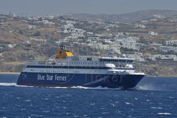 Blue Star Mykonos: Προσοχή!! Δεν θα εκτελεστούν τα ακτοπλοϊκά δρομολόγια 5/2 - 7/2 λόγω κακοκαιρίας
