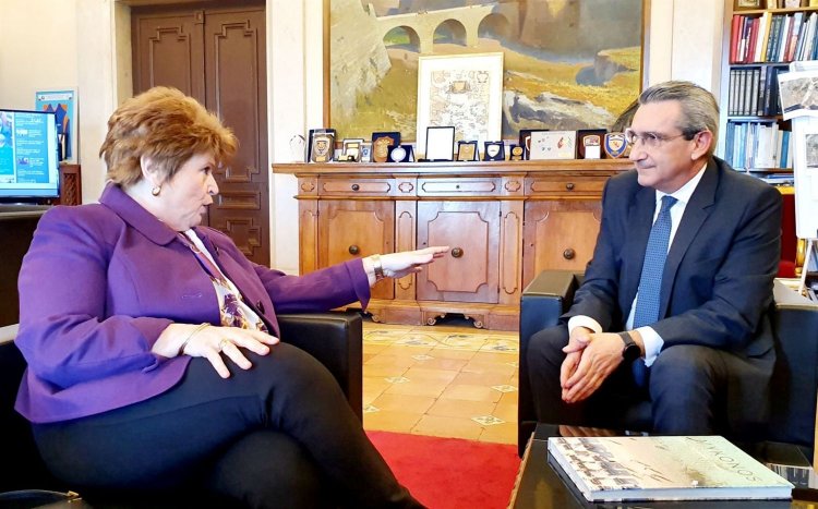 Συνάντηση Χατζημάρκου με την Πρυτάνισσα Χ. Βιτσιλάκη για την στήριξη των δομών του Πανεπιστημίου Αιγαίου