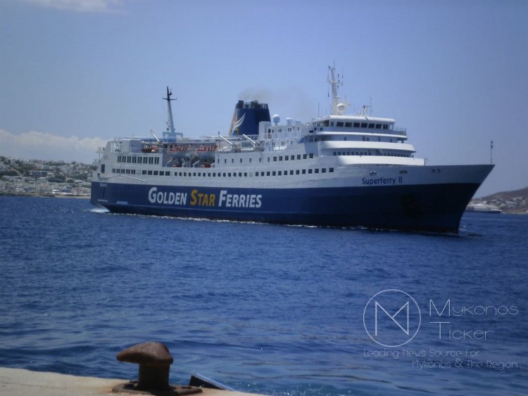 Ferry Routes – SUPERFERRY II: Ανεκτέλεστο το δρομολόγιο για Μύκονο, λόγω των δυσμενών καιρικών συνθηκών