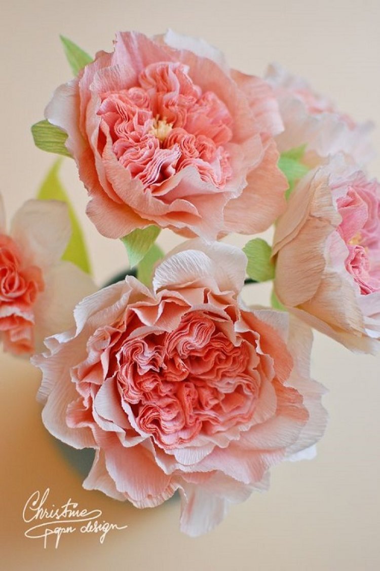 Απλά Χάρτινα Λουλούδια για την Ημέρα της Μητέρας (βήμα-βήμα)