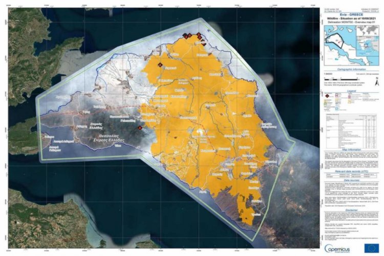 Wildfires - Copernicus: Δάκρυα και ΣΟΚ για τη φωτογραφία που δημοσίευσε – Χιλιάδες στρέμματα καμμένα