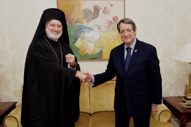 Archbishop Elpidophoros: Συνάντηση Ελπιδοφόρου-Αναστασιάδη στη Νέα Υόρκη
