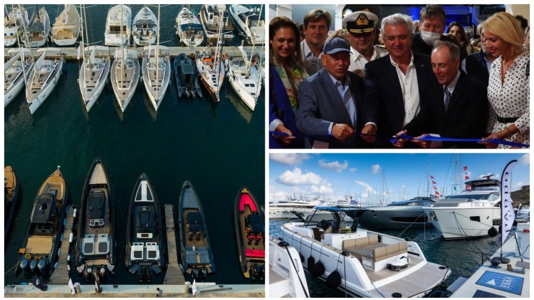 In-Water Boat Show: Η Κατερίνα Μονογυιού στα εγκαίνια της έκθεσης Olympic Yacht Show στο Λαύριο