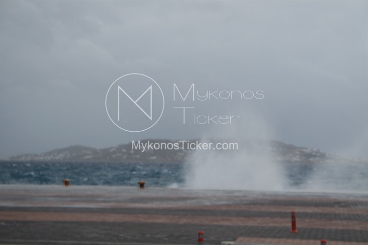 Marine Forecast: Λήψη Αυξημένων Μέτρων από το Λιμεναρχείο Μυκόνου, λόγω Νέου Δελτίου Αναγγελίας Θυελλωδών Ανέμων εντάσεως 7-8 bf