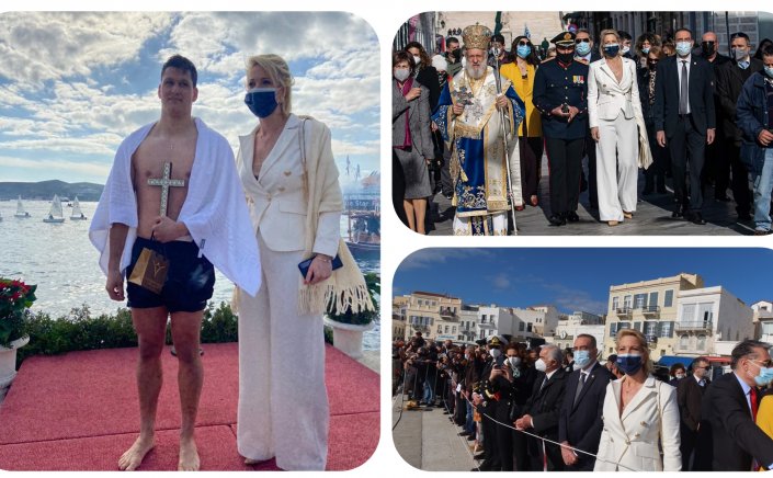 Holy Epiphany in Syros: Η Κατερίνα Μονογυιού στη Σύρο για την ημέρα των Αγίων Θεοφανείων