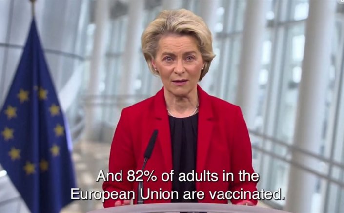 Ursula von der Leyen: Εάν όλοι οι εμβολιασμένοι στην ΕΕ έκαναν ενισχυτική δόση, θα αποφεύγαμε 1 εκατ. νοσηλείες
