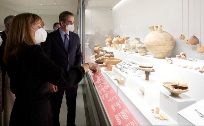 PM Mitsotakis: Επίσκεψη Κυρ. Μητσοτάκη στο νέο αρχαιολογικό μουσείο Χανίων