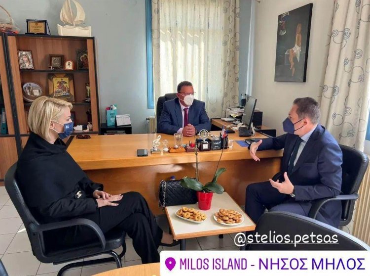 Milos: Χρηματοδότηση νέων έργων προϋπολογισμού άνω των 7,5 εκατ. ευρώ στον Δήμο Μήλου ανακοίνωσε ο Στέλιος Πέτσας