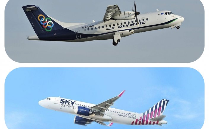 Flights to Islands:  "Αερομαχίες" SKY express και Olympic Air ενόψει του διαγωνισμού για τις 28 άγονες αεροπορικές γραμμές