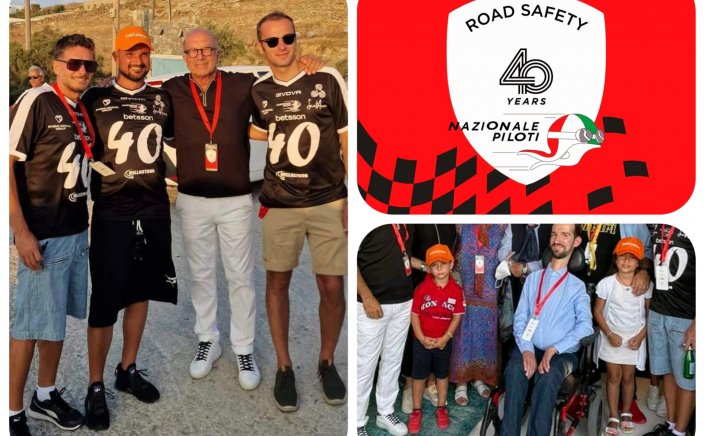 Nazionale Piloti - SafeDrive: Ο Γιώργος Λεονταρίτης στο event της Nazionale Piloti της Formula 1 για την οδική ασφάλεια στην Μύκονο