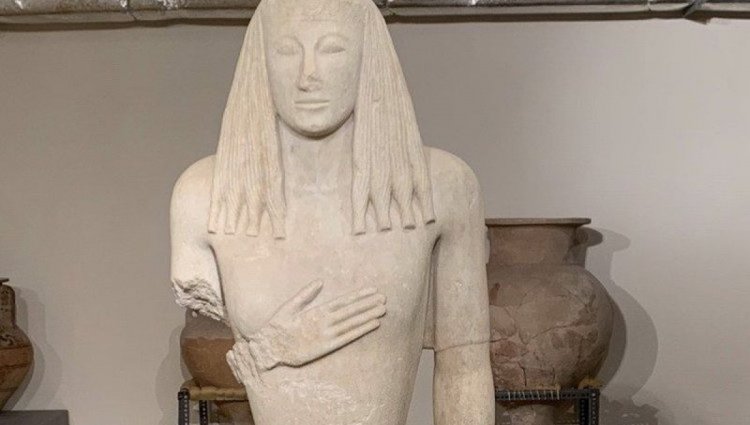 The Kore of Thira : Η Κόρη της Θήρας εκτίθεται για πρώτη φορά στο κοινό