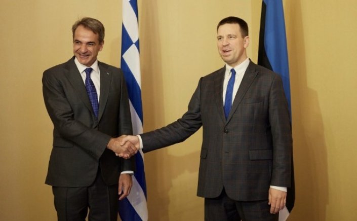 PM Mitsotakis in Tallinn: Σταθερό μέτωπο απέναντι στον αναθεωρητισμό και υπέρ της δέσμευσης στο Διεθνές Δίκαιο - Αδιαπραγμάτευτες η κυριαρχία και η εδαφική ακεραιότητα όλων των χωρών