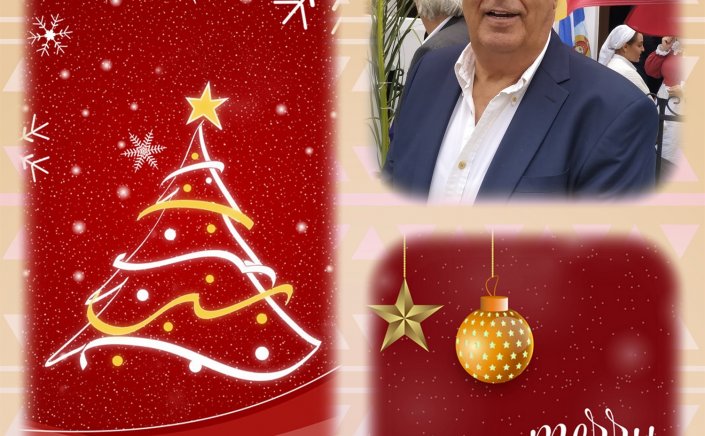 Joyeuses Fêtes! Ευχές για Καλές Γιορτές από τον Αντιδήμαρχο Μυκόνου Αλέκο Βαμβακούρη - Κορνίβα