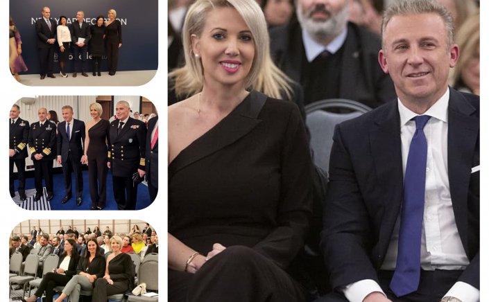 ND's MP Katerina Monogiou: Η Κατερίνα Μονογυιού στην κοπή της πρωτοχρονιάτικης πίτας του  International Propeller Club