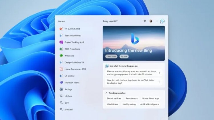 Microsoft's AI-powered Bing chatbot: H Microsoft ανακοίνωσε σημαντική ενημέρωση στα Windows 11