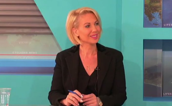 ND's MP Katerina Monogiou: Συνέντευξη της Κατερίνας Μονογυιού στα Νέα των Κυκλάδων, στο Volcano TV της Σαντορίνης