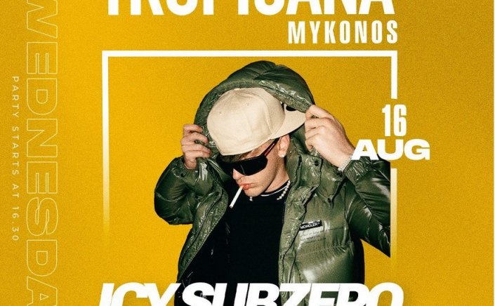 Tropicana Mykonos Party: DJ Icy Subzero on the decks of Tropicana, Wednesday August 16th, 2023. Are you ready to live the experience ? [pics]