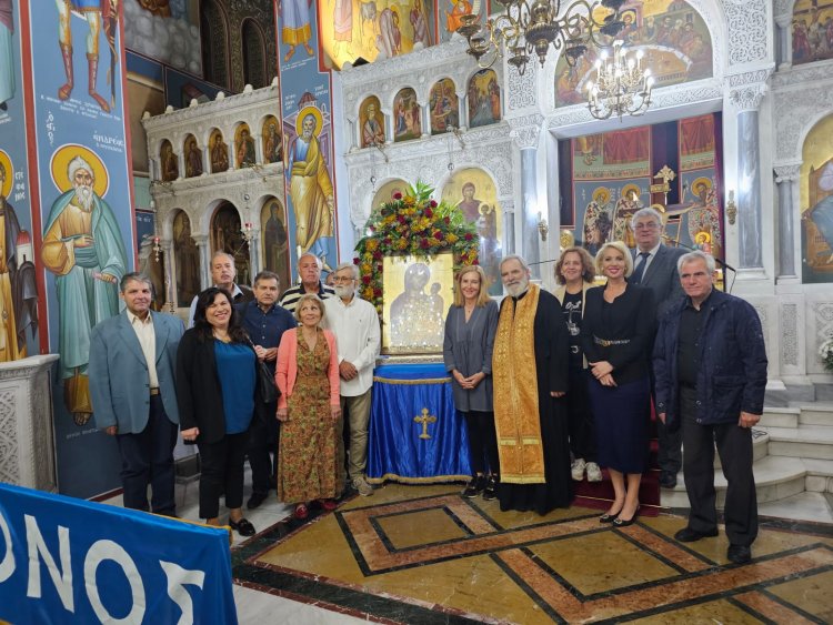 ND's MP Katerina Monogiou: Στον εόρτιο εσπερινό της Αδελφότητας Ανωμεριτών στον Αγιο Αιμιλιανό παρέστη η Κατερίνα Μονογυιού [pics & video]