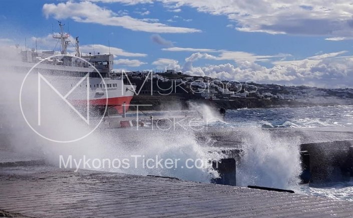 Marine Forecast: Συνέχιση των Βορείων Θυελλωδών Ανέμων 8 έως 9 bf - Διαρκής Ετοιμότητα από το Λιμεναρχείο Μυκόνου!!