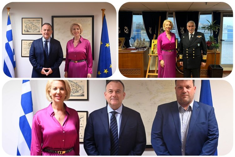 MP Katerina Monogiou: Συνάντηση της Κατερίνας Μονογυιού με τον Υφυπουργό Ναυτιλίας και Νησιωτικής Πολιτικής για την άμεση ανάρτηση των ακτοπλοϊκών δρομολογίων των Δυτικών Κυκλάδων