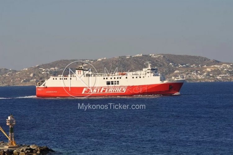 Ferry Routes: Επιστρέφει στα δρομολόγια του από σήμερα 27/3 στη γραμμή Ραφήνα - Μύκονος το ΘΕΟΛΟΓΟΣ Π.