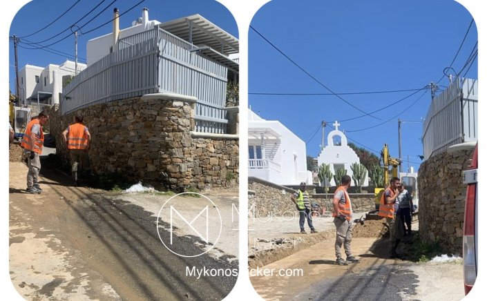 Mykonos - ΔΕΥΑΜ: Αποκαταστάθηκε η βλάβη του δικτύου ύδρευσης στην περιοχή Πύργος, Ανω Μεράς Μυκόνου