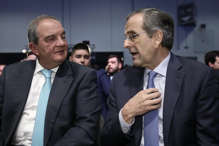Past PM Karamanlis-Samaras: «Παρών - απών» από Καραμανλή και Σαμαρά στο συνέδριο της ΝΔ