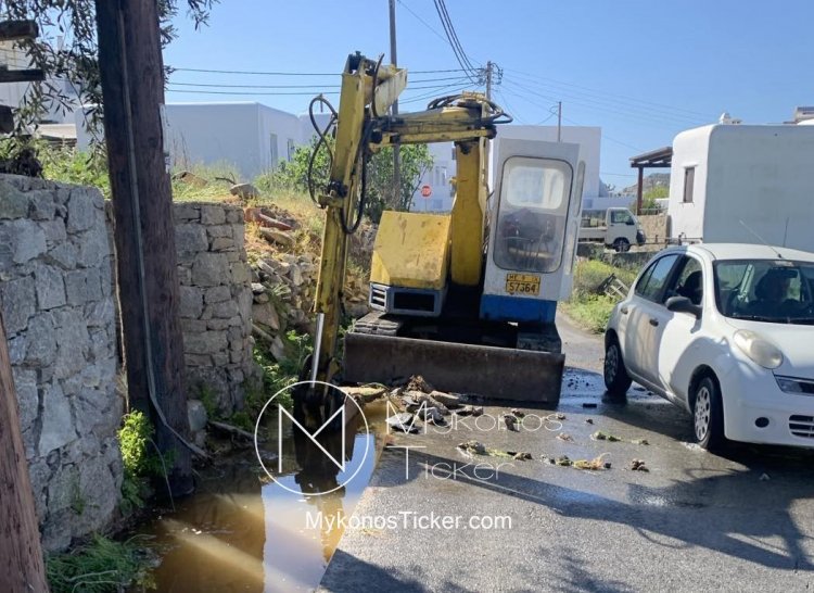 Mykonos ΔΕΥΑΜ: Διακοπή υδροδότησης στην περιοχή Ανω Μεράς, λόγω βλάβης στο δίκτυο ύδρευσης, από εσκαφέα της ΔΕΔΔΗΕ