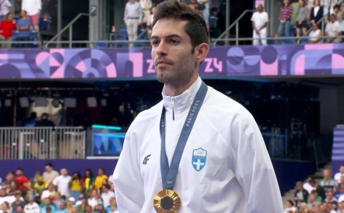 Paris Olympics 2024: Ο Εθνικός Ύμνος στο Stade de France - Ο Μίλτος Τεντόγλου στο υψηλότερο σκαλί του βάθρου των Ολυμπιακών Αγώνων