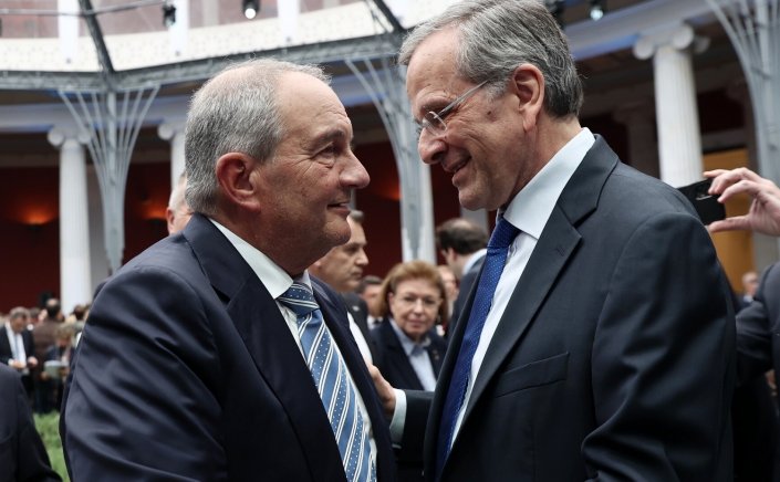 Past PM Karamanlis-Samaras: Nέα παρουσία Καραμανλή - Σαμαρά!! Θα πάει ο Κυριάκος;