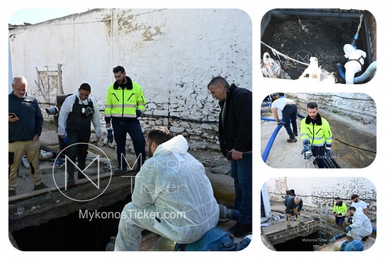 Ολιστικός καθαρισμός και συντήρηση του Κεντρικού αντλιοστασίου λυμάτων στην Μεγάλη Αμμο [Εικόνες - Video]