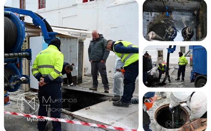 Προληπτικός έλεγχος και ολιστικός καθαρισμός του αντλιοστασίου και των φρεατίων λυμάτων στην Πλατεία Καραολή Δημητρίου [Εικόνες & Video]