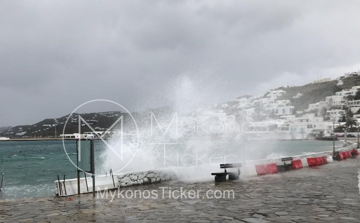 Marine Forecast: Συνέχιση των Βορείων Θυελλωδών Ανέμων 8 bf  στο Νοτιοανατολικό Αιγαίο - Διαρκής Ετοιμότητα από το Λιμεναρχείο Μυκόνου!!