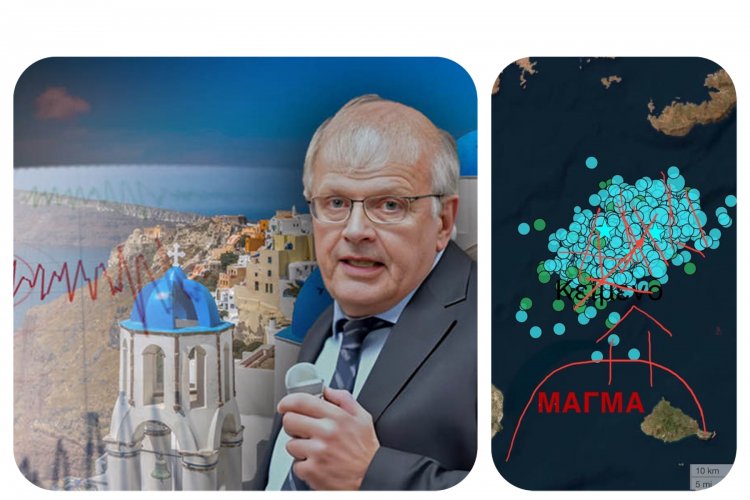 Santorini earthquakes: Ο Άκης Τσελέντης συνδέει το ηφαίστειο με τις σεισμικές δονήσεις - “Εξακολουθείτε να προσέχετε δεν τελειώσαμε ακόμα”