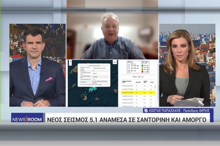 Santorini earthquakes - Κ. Παπαζάχος: Η κίνηση του μάγματος δεν σημαίνει ότι θα βγει ηφαίστειο στην Άνυδρο - Μη ηφαιστειακό το βουητό στη Σαντορίνη