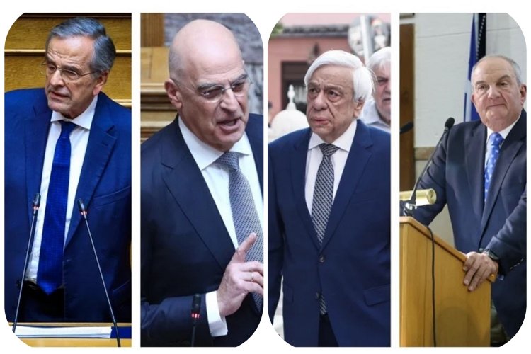 Politics & Current Affairs: Καραμανλής, Σαμαράς και Παυλόπουλος το απόγευμα στα εγκαίνια του Δένδια