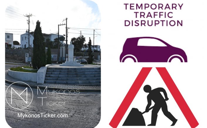 Traffic Arrangements in Mykonos: Κυκλοφοριακές ρυθμίσεις στις περιοχές Δεσποτικά και Δραφάκι λόγω εργασιών του ΔΕΔΔΗΕ
