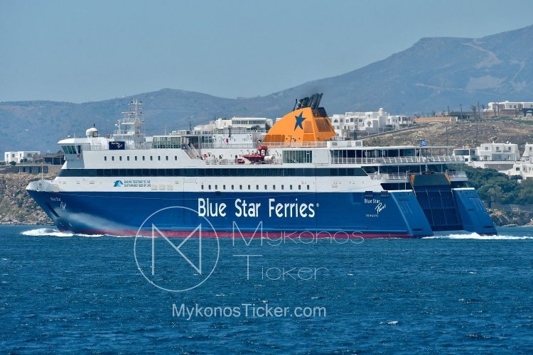 Ferry Routes: Διαμόρφωση δρομολογίων του Blue Star Paros από Πειραιά για το χρονικό διάστημα 15/5 & 16/5