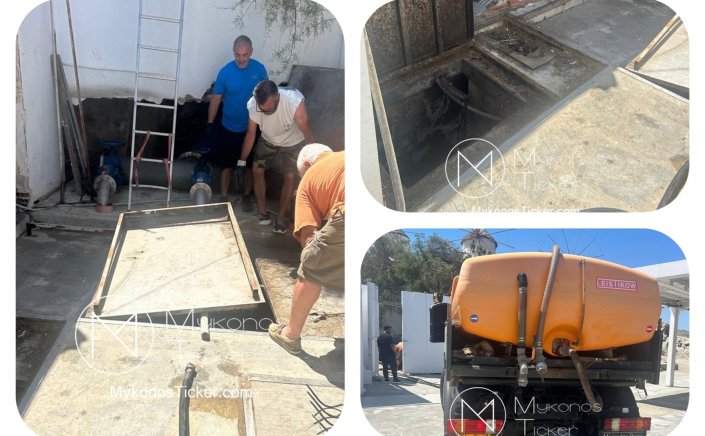 ΔΕΥΑ Μυκόνου: Προγραμματισμένες εργασίες καθαρισμού και συντήρησης του Κεντρικού αντλιοστασίου συλλογής και μεταφοράς λυμάτων στην Αλευκάνδρα