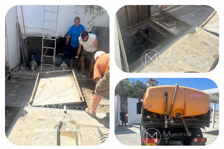 ΔΕΥΑ Μυκόνου: Προγραμματισμένες εργασίες καθαρισμού και συντήρησης του Κεντρικού αντλιοστασίου συλλογής και μεταφοράς λυμάτων στην Αλευκάνδρα